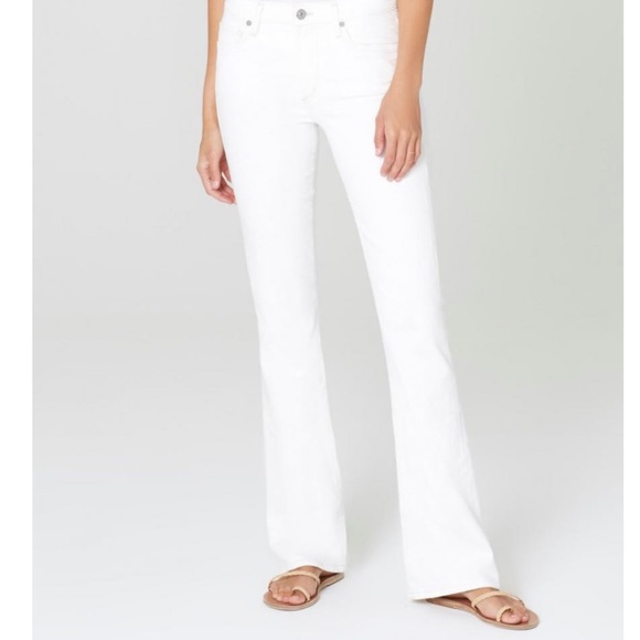 Citizens Of Humanity White Boot Cut Jeans - Picture 1 of 15